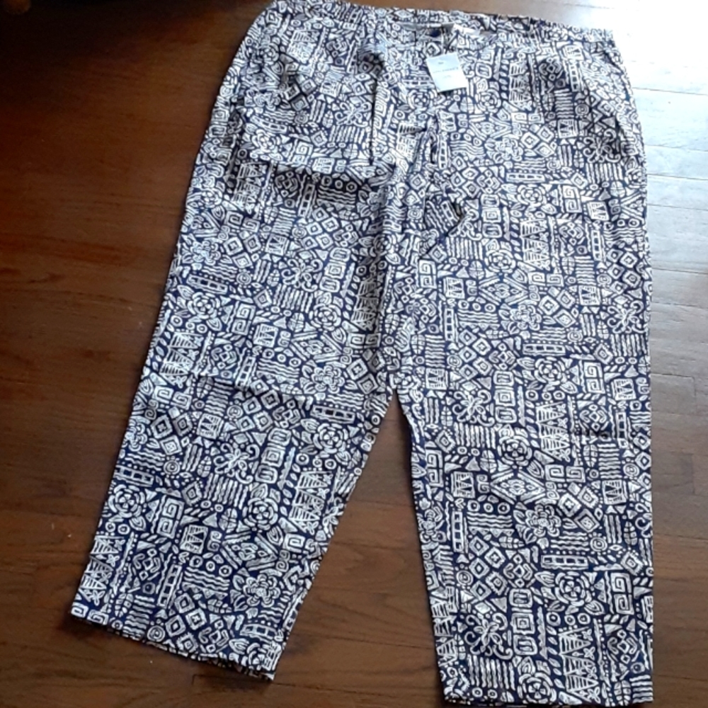 Tribal Print Cropped Pant